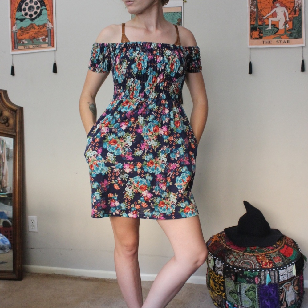 Blue Floral dress